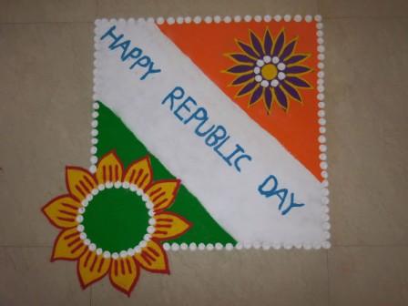 Rangoli designs for Independence day