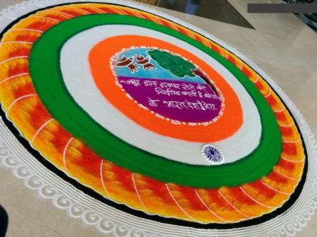 Rangoli designs for Independence day