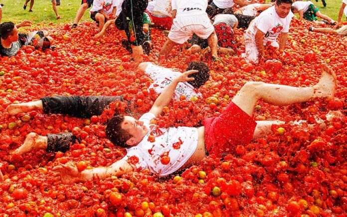 Tomatina Festival in Spain
