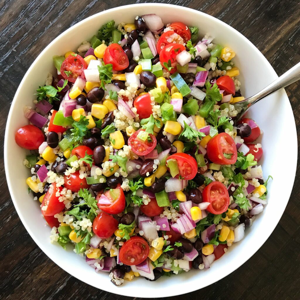 Veggie Quinoa Salad easy vegan recipes
