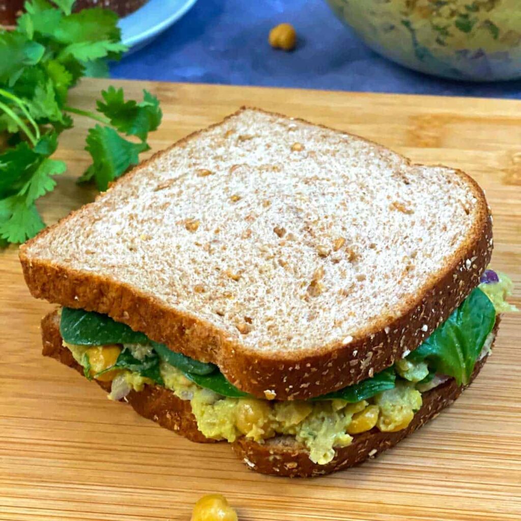 Chickpea Avocado Sandwich easy vegan recipes